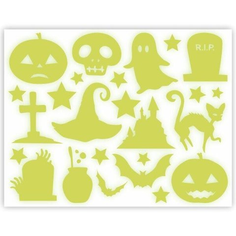 Adesivo Brilha No Escuro Neon - Halloween - Dia Das Bruxas