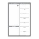 Ver imagem 1 de Quadro Planejamento Porta Recados Planner Em Mdf 20x30cm Cinza