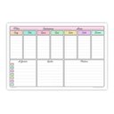 Ver imagem 1 de Quadro Planejamento Porta Recados Planner Em Mdf 20x30cm Mod03