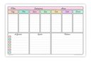 Ver imagem 1 de Quadro Planejamento Porta Recados Planner Em Mdf 20x30cm Mod03