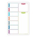Ver imagem 1 de Quadro Planejamento Porta Recados Planner Em Mdf 20x30cm Colorido 02