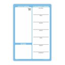Ver imagem 1 de Quadro Planejamento Porta Recados Planner Em Mdf 20x30cm Azul