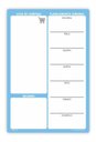 Ver imagem 1 de Quadro Planejamento Porta Recados Planner Em Mdf 20x30cm Azul