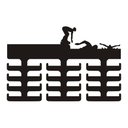 Ver imagem 1 de Porta Medalhas Natação Preto