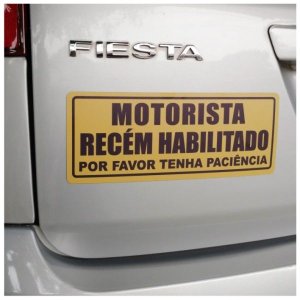 Ímã De Carro Motorista Recém Habilitado