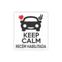 Ver imagem 1 de Ímã De Carro Keep Calm Recém Habilitada