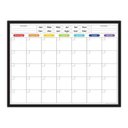 Ver imagem 1 de Quadro Planejamento Mensal - Planner - Com Moldura Preta - Mod 04