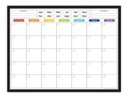 Ver imagem 1 de Quadro Planejamento Mensal - Planner - Com Moldura Preta - Mod 04