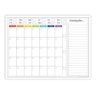 Quadro Planejamento Mensal - Planner - Com Moldura Branca - Mod 02 - 1