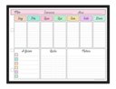 Ver imagem 1 de Quadro Planejamento Mensal - Planner - Com Moldura Preta - Mod 03