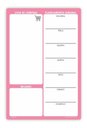 Ver imagem 1 de Quadro Planejamento Porta Recados Planner Em Mdf 20x30cm Rosa