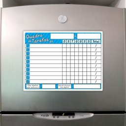 Ímã de Geladeira Quadro de Tarefas Dois Filhos Azul - 2