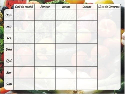 Planner - Cardápio Semanal