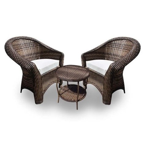 Conjunto Bali - 2 Poltronas + 1 Mesa Centro