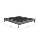Ver imagem 4 de Base Bi Partida Slim Queen em Linho sem Cabeceira Skybox Cor Cinza