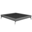 Ver imagem 3 de Base Bi Partida Slim Queen em Linho sem Cabeceira Skybox Cor Cinza