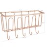 Suporte Cesta Para Temperos 5 Ganchos Utensílios Rosê Gold - 3