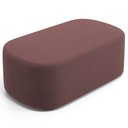 Ver imagem 2 de Puff Decorativo Orgânico para Living Quarto 100cm Doha W01 Suede Rosê - Lyam Decor