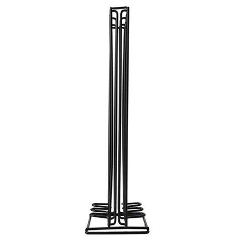 Suporte Porta 60 Cápsulas Café Torre Organizadora Inox Preto