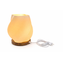 Ver imagem 1 de Luminária de Mesa Gabriela Oniro Base de Madeira Rústica Teca 3cm Espessura