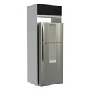 Ver imagem 6 de Porta Geladeira 1 Porta Basculante Branco/Preto Glamy Madesa