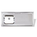 Ver imagem 1 de Pia de Inox 1,60 X 0,53 Lisa com Cuba Deslocada para Esquerda