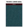 Recamier London Luxo Madeira Maciça Tecido Linho Azul - 3