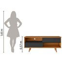 Ver imagem 7 de Bancada 135cm para Tv até 50 Polegadas Nt1180 Notável Freijó Trend com Preto Tx