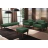 Recamier London Luxo Madeira Maciça Tecido Veludo Verde - 2