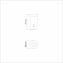 Copo Térmico Tramontina Exata em Aço Inox sem Tampa 420 ml - 6 Copo Térmico Tramontina Exata em Aço Inox sem Tampa 420 ml - 6