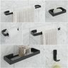 Kit de Acessórios para Banheiro 6 Peças Stander:preto - 1