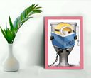 Ver imagem 1 de Quadro Decorativo Filme Infantil Sala Quarto +vidro 33x25 A4:rosa
