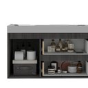 Ver imagem 3 de Gabinete para Banheiro Califórnia 80 Carbono/Carbono