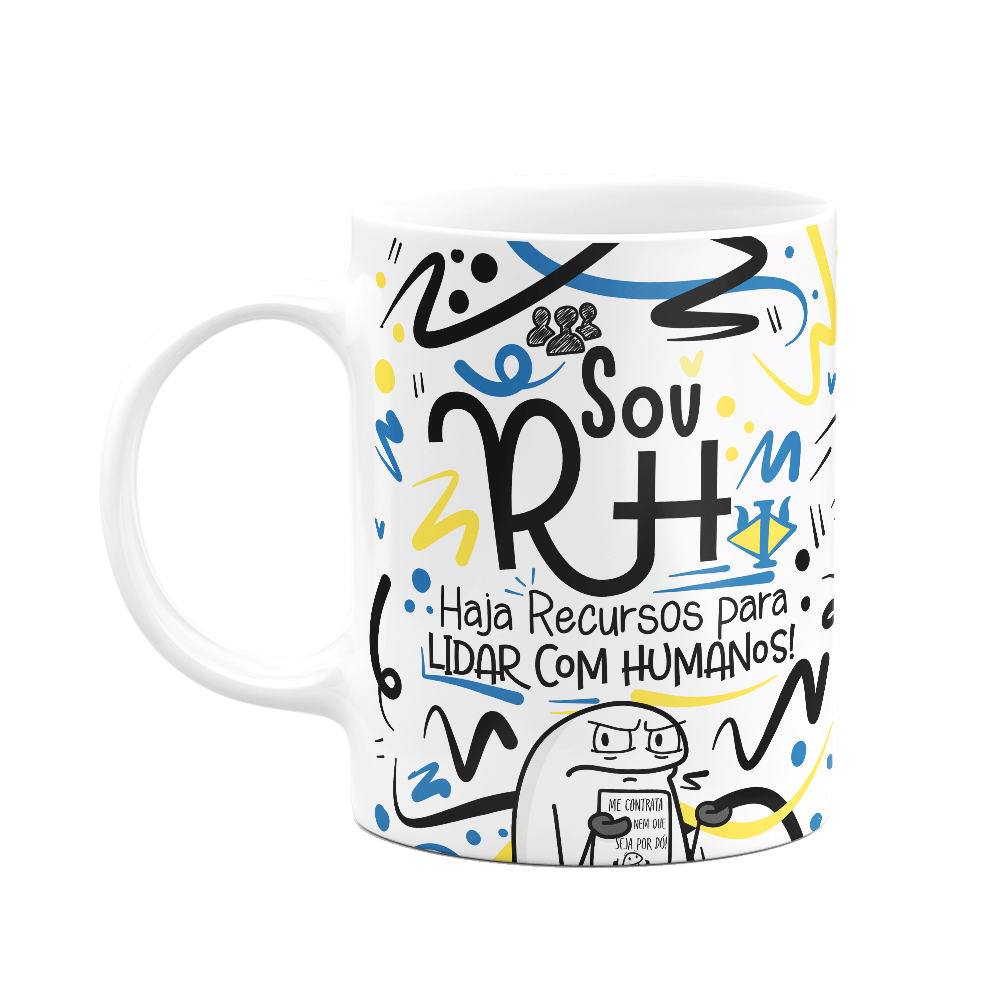 Caneca Flork Profissões - Sou Recursos Humanos