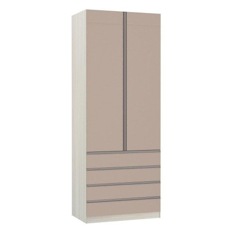 Guarda-roupa 2 Portas 90 Cm Legno Crema Com Connect