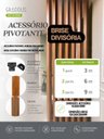 Ver imagem 3 de Acessório Pivotante para Brises/Divisorias Pack 2 Peças Preto Graddus