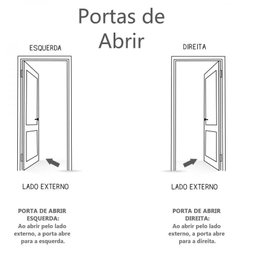Porta Palheta Preto Esquerda 210x70 Linha 25 Esmeralda - 2