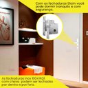 Ver imagem 2 de Par Fechadura Auxiliar 1004 Roseta Quadrada Inox Stam