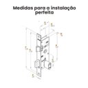 Ver imagem 7 de Fechadura Externa 501-502/33 Espelho inox Cromada