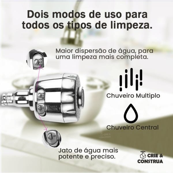 Torneira Cozinha Com Filtro Gourmet Parede Articulada - 6