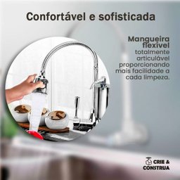 Torneira Cozinha Com Filtro Gourmet Parede Articulada - 5