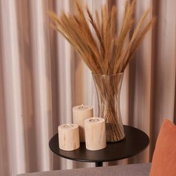 Trio de velas decorativas de tronco de eucalipto - 2