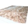 Tapete para Sala 140x200 Felpudo Bege Luxo Macio e Peludo - 1