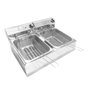 Fritadeira Elétrica 2 Cubas 10 Litros Industrial - Gastromixx 110V - 2