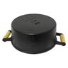 Panela de Ferro Fundido Tampa de Vidro 30 Cm Cabo Madeira com Tampa - Rig - 5