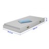 Cama Infantil Solteiro Eliz com Auxiliar e Led Br/ Mel - Branco/mel - 3