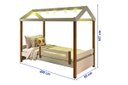 Ver imagem 2 de Cama Infantil Solteiro Eliz com Auxiliar e Led Br/ Mel - Branco/mel