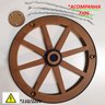 Luminária Roda de Carroça 3 Bocal 65 Cm Diâmetro 110/220 V - 8