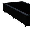 Ver imagem 2 de Base Box Solteirão Blindado Acolchoes Sintético Preto 40x96x203