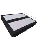 Ver imagem 4 de Base Box Baú Casal Blindado Bipartido Acolchoes Poliéster Preto 49x138x188